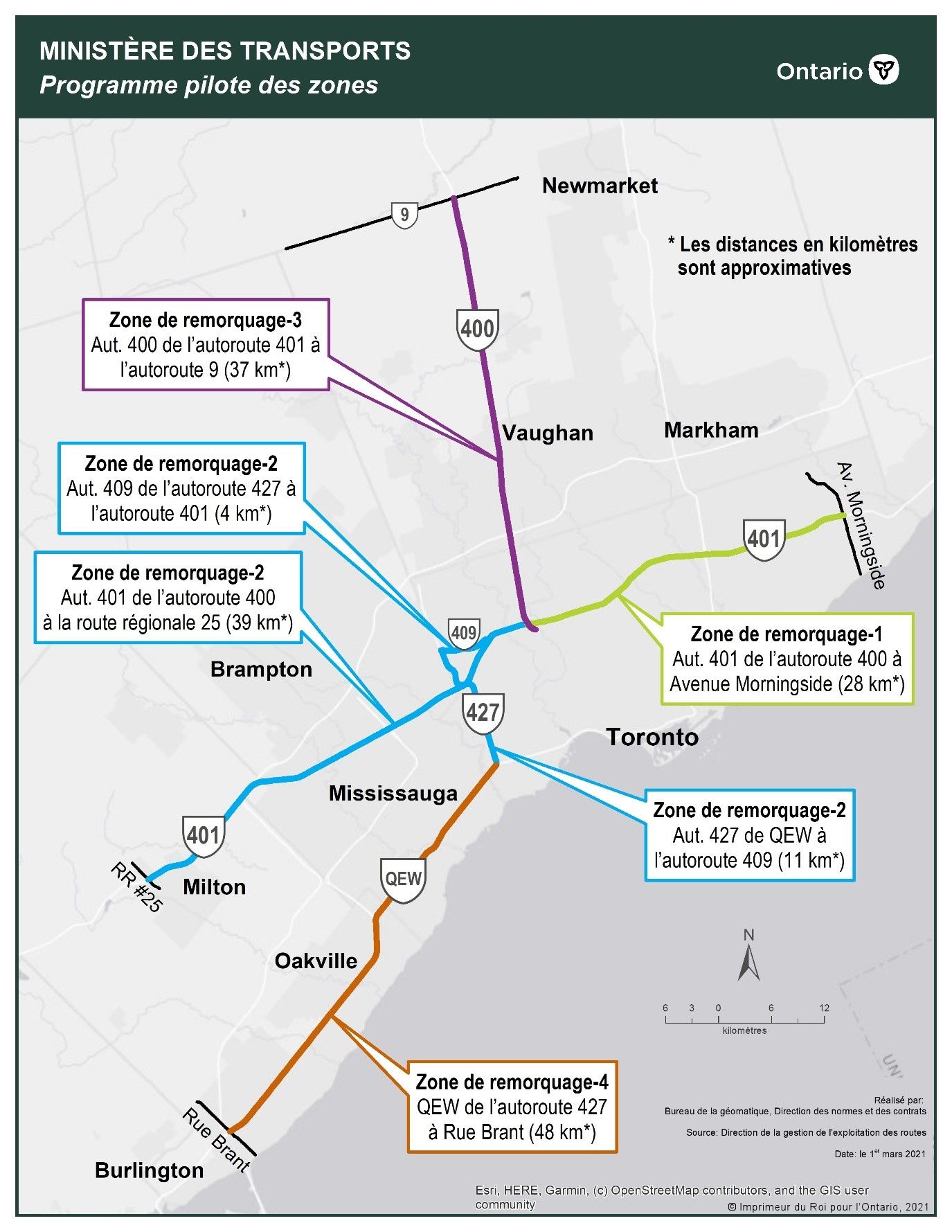 Programme pilote des zones