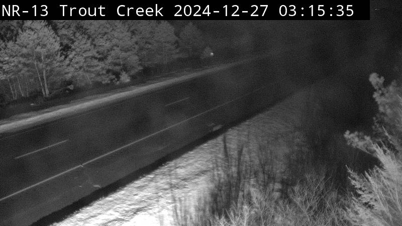 Live Traffic Camera of Highway 11 near Trout Creek