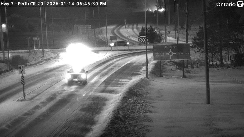 Highway 7 near Perth County Road 20