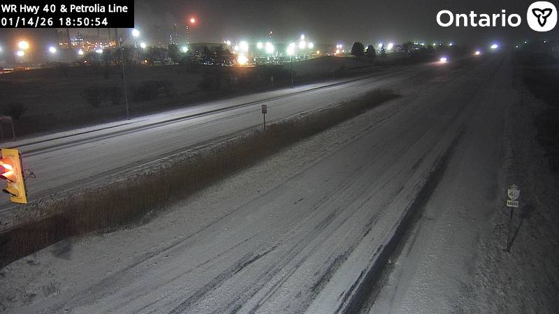 Highway 40 at Petrolia Line