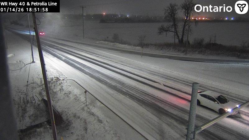 Highway 40 at Petrolia Line