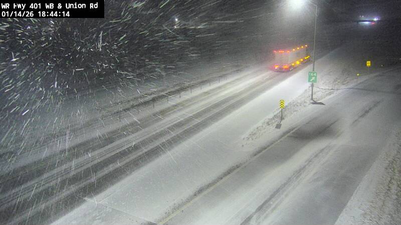 Highway 401 Westbound at Union Road