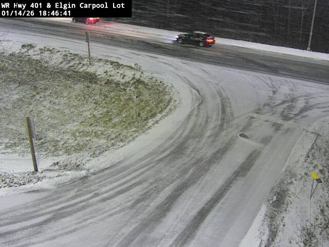 Highway 401 at Elgin Road Carpool Lot