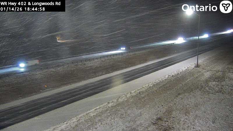 Highway 402 at Longwoods Road