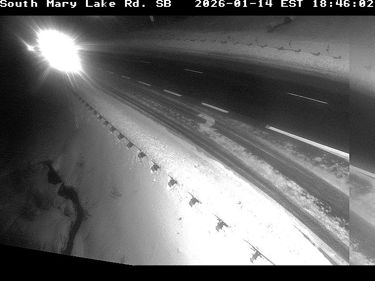 Highway 11 at South Mary Lake Road