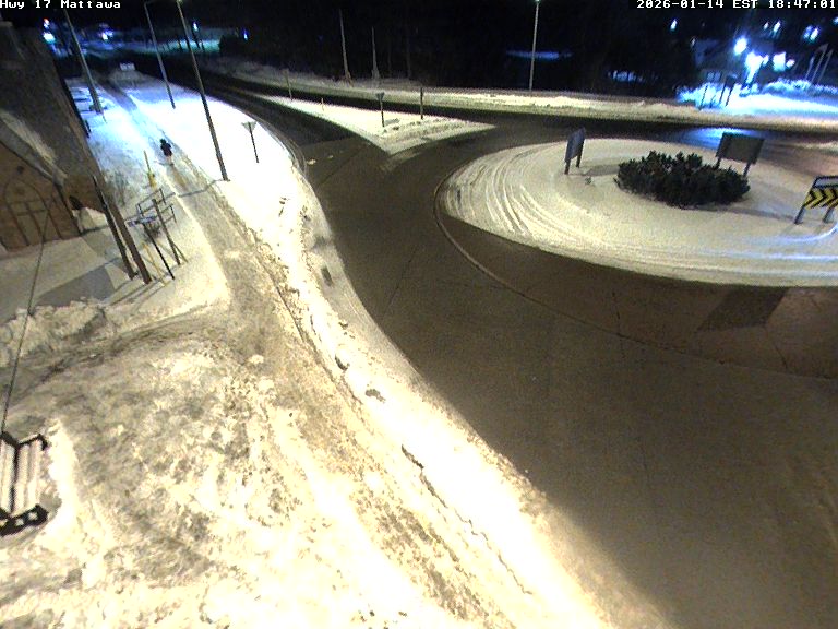 Highway 17 at Mattawan Roundabout