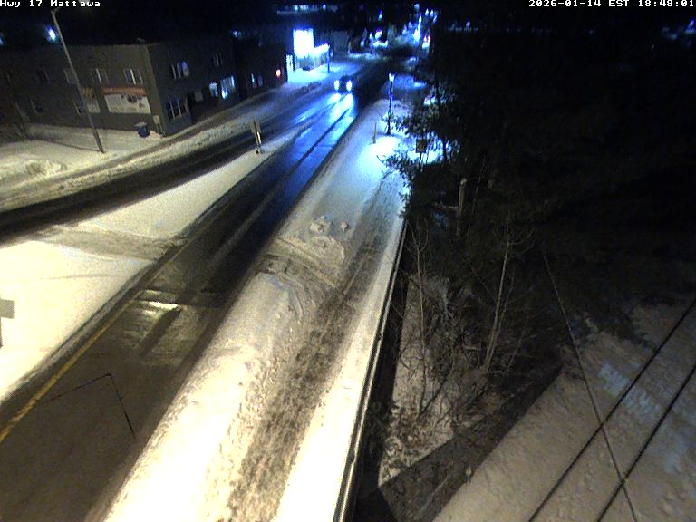 Highway 17 at Mattawan Roundabout