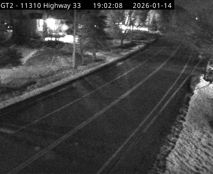 Highway 33 Approaching Ferry Dock (Glenora Side)