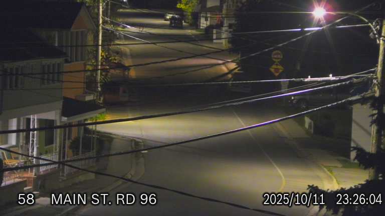 Second traffic camera of Wolfe Island Ferry  Marysville Main Street