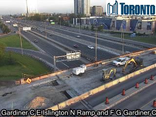 Gardiner Expressway near Islington Avenue