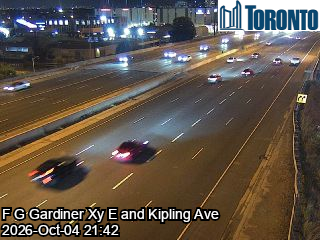 Gardiner Expressway near Wickman Road