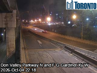 Gardiner Expressway near Don Valley Parkway