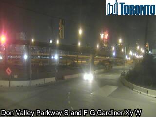 Lake Shore Boulevard near Don Valley Parkway