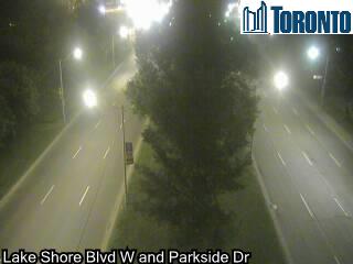 Lake Shore Boulevard east of Colborne Lodge Drive