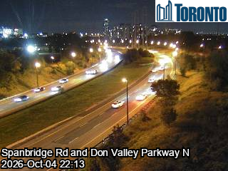 Don Valley Parkway near Spanbridge Road