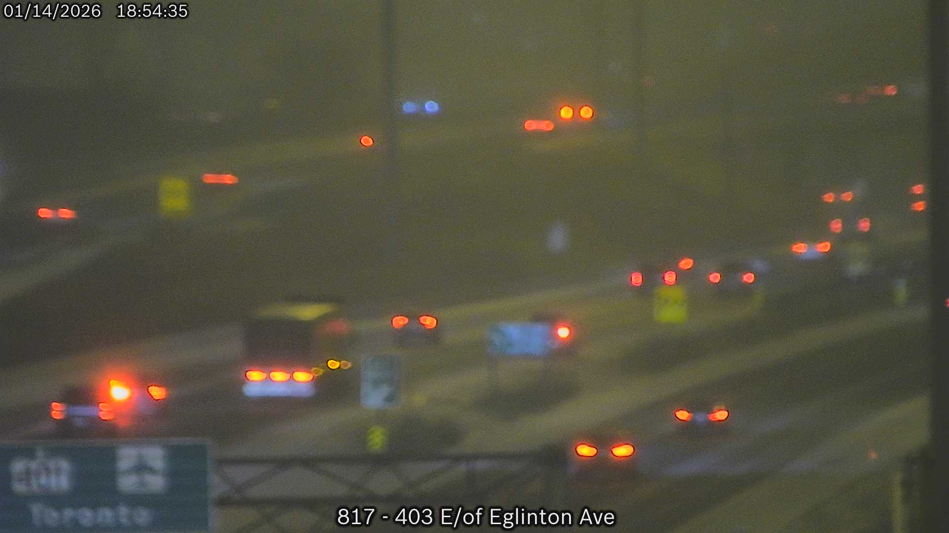 Highway 403 East of Eglinton Avenue