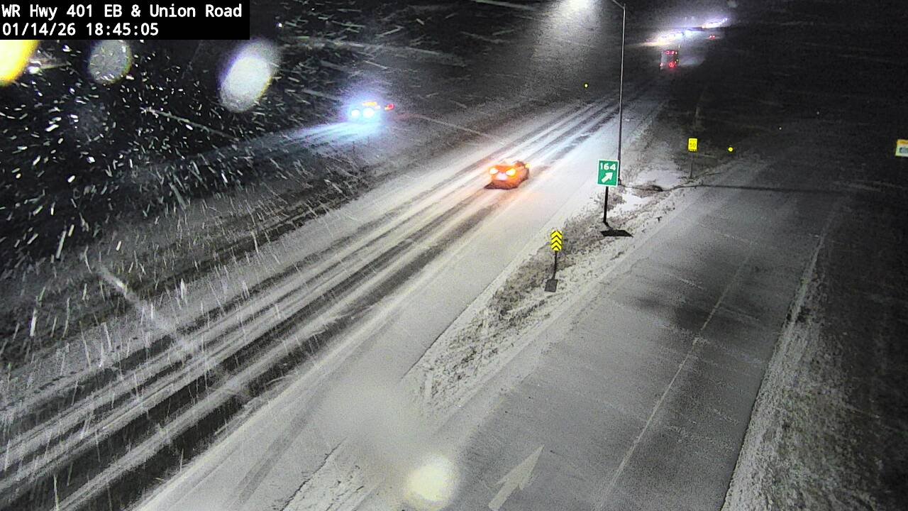 Highway 401 Eastbound at Union Road