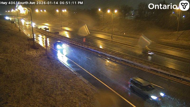 Highway 406 at Fourth Avenue