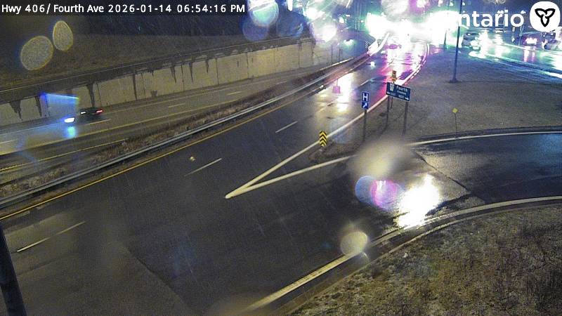 Highway 406 at Fourth Avenue