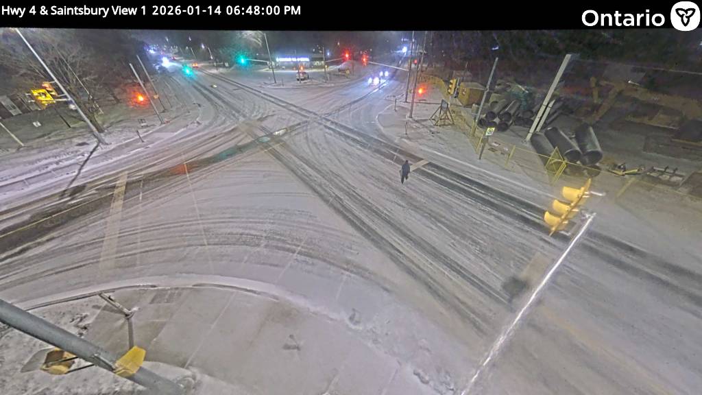 Highway 4 at Saintsbury Line