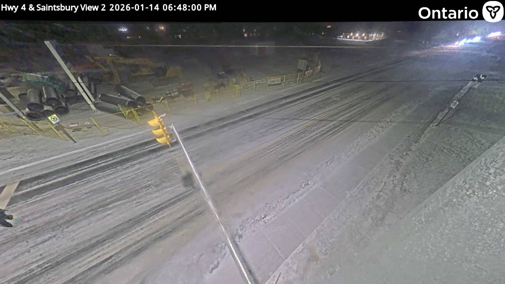 Highway 4 at Saintsbury Line