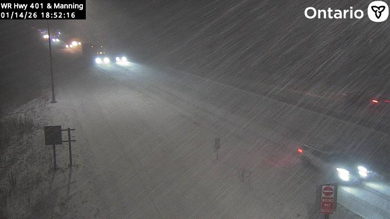 Highway 401 at Manning Road