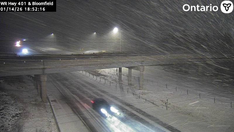 Highway 401 at Bloomfield Road