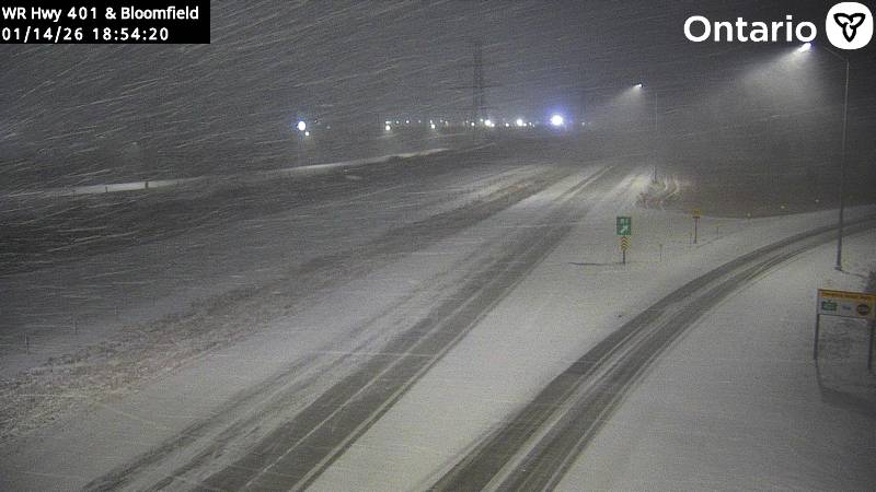 Highway 401 at Bloomfield Road