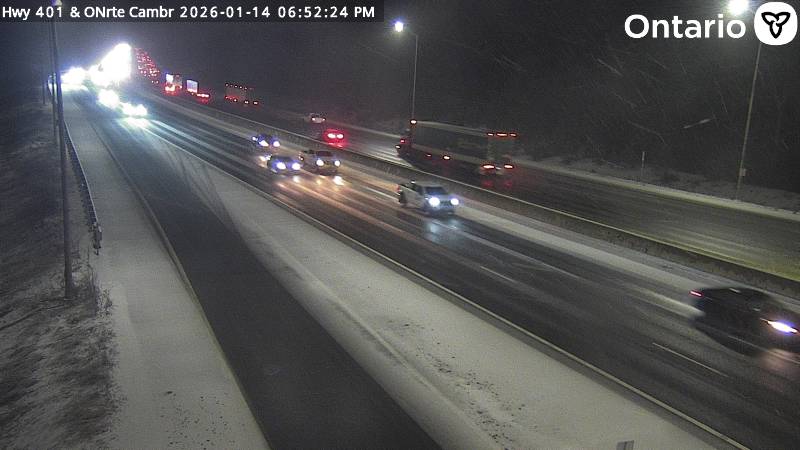 Highway 401 at Cambridge ONRoute