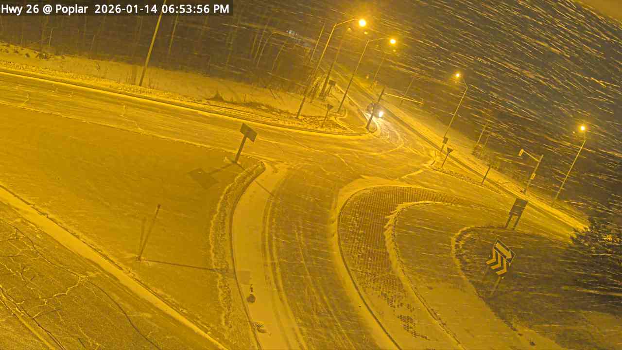 Highway 26 at Poplar Side Road