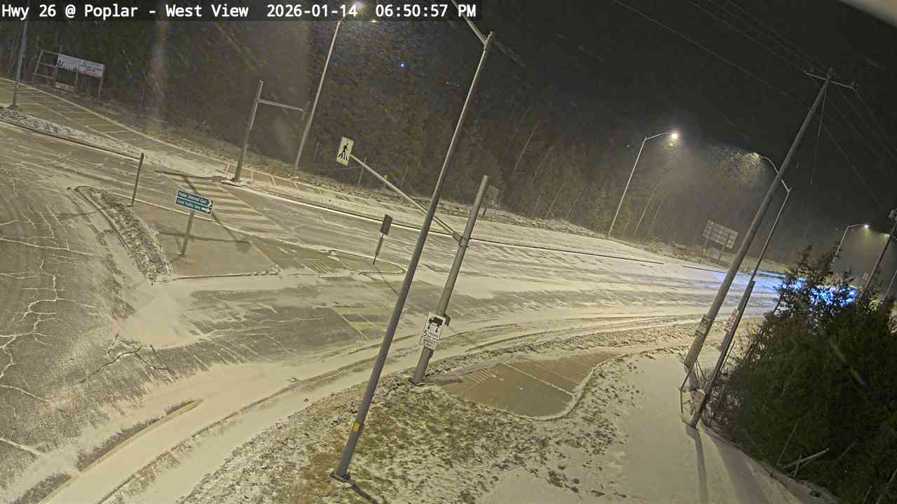 Highway 26 at Poplar Side Road