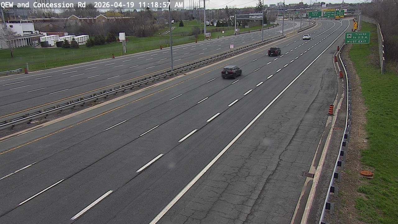 QEW East of Concession Road — Fort Erie Bound