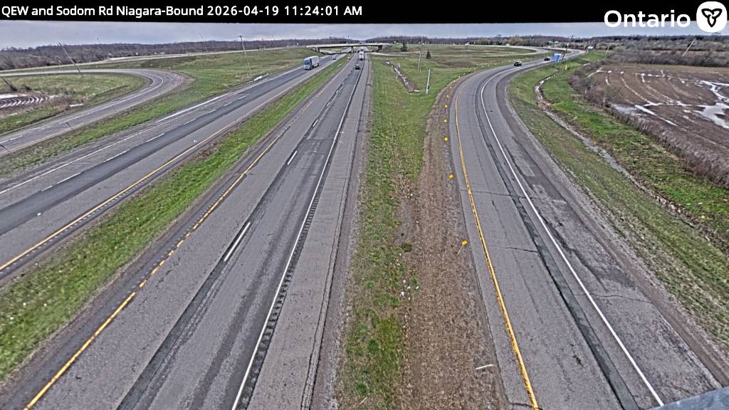 QEW at Sodom Road — Fort Erie Bound