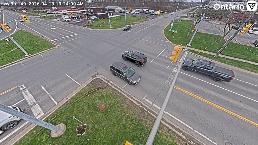 Highway 140 at Highway 3 — Looking Down