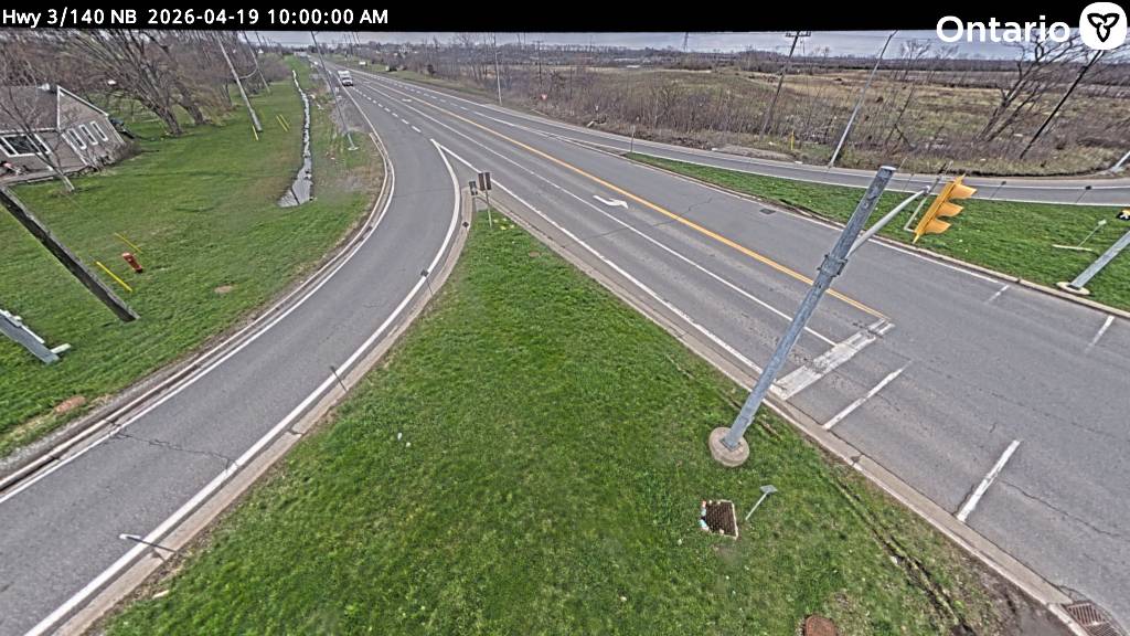 Highway 140 at Highway 3 — Looking North