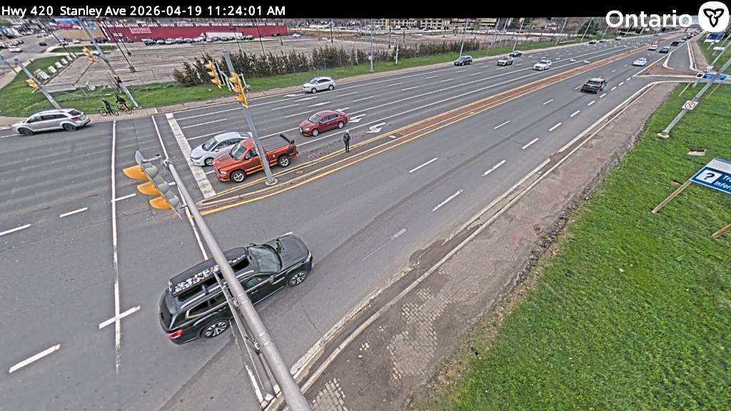 Highway 420 at Stanley Avenue — Looking West