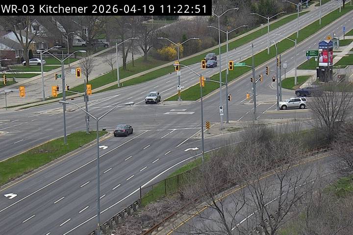 Highway 8 at Highway 7 — Looking West
