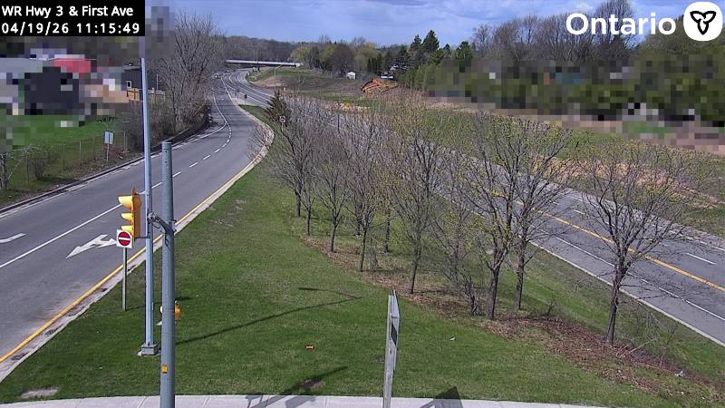 Highway 3 at First Avenue — Looking West