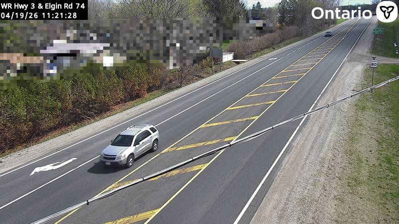 Highway 3 at Elgin Road 74 — Looking East