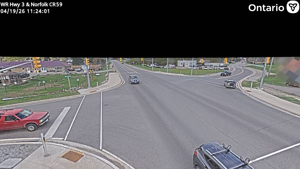 Highway 3 at Norfolk County Road 59 — Looking East