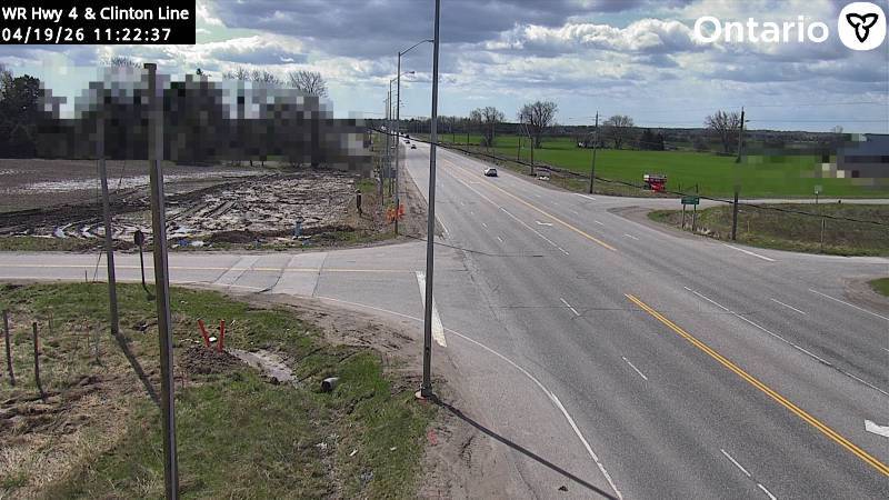 Highway 4 at Clinton Line — Looking South