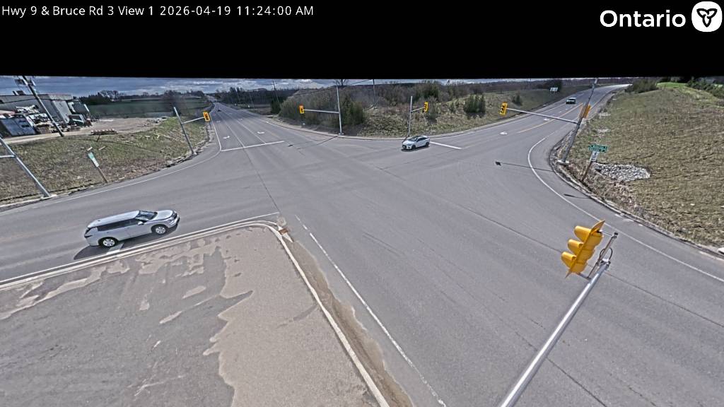 Highway 9 at Bruce Road 3 — Looking North