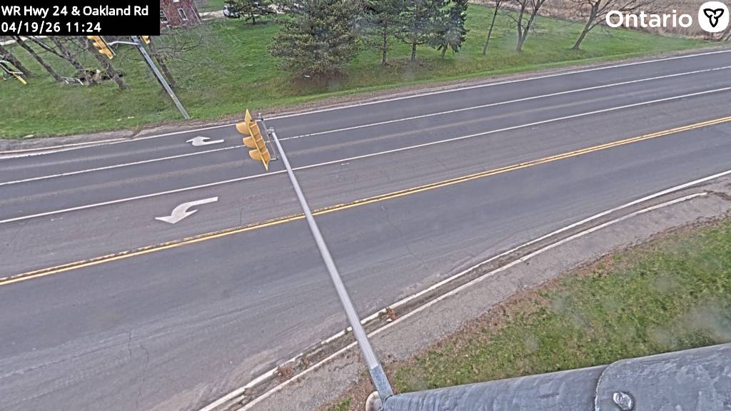 Highway 24 at Oakland Road — Looking Down