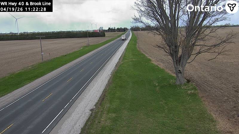 Highway 40 near Brook Line — Looking North
