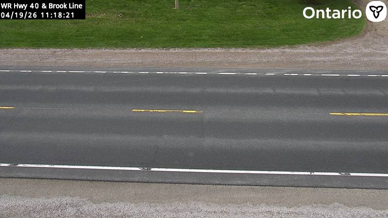 Highway 40 near Brook Line — Looking Down