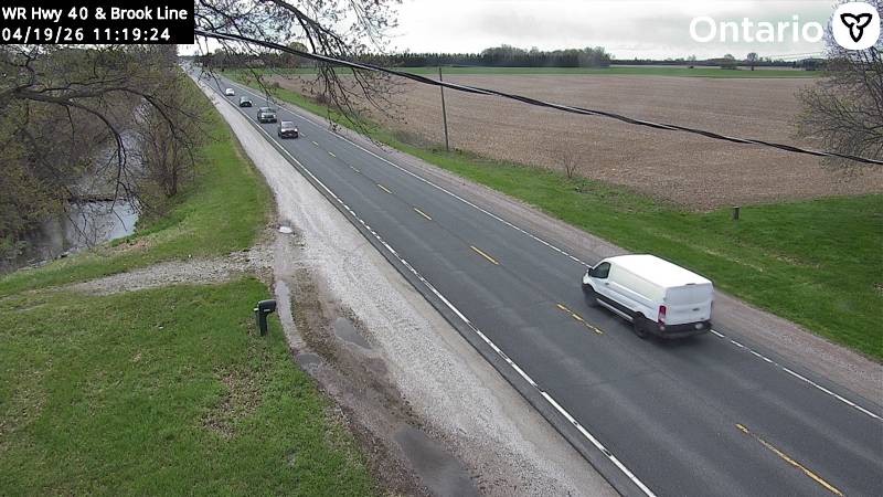 Highway 40 near Brook Line — Looking South