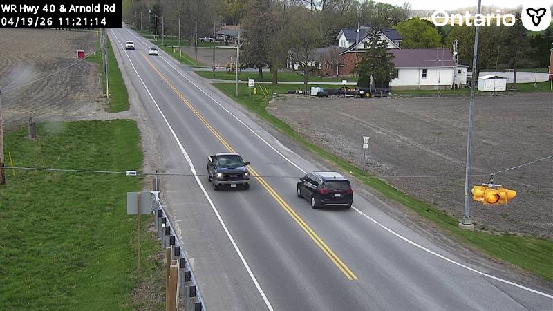 Highway 40 at Arnold Road — Looking West