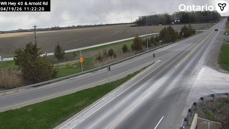 Highway 40 at Arnold Road — Looking East