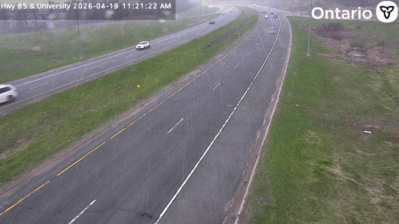 Highway 85 at University Avenue East — Looking North