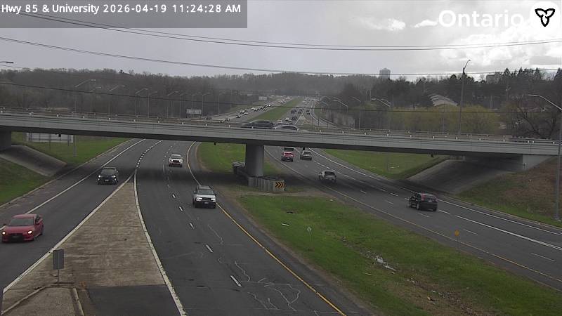 Highway 85 at University Avenue East — Looking South